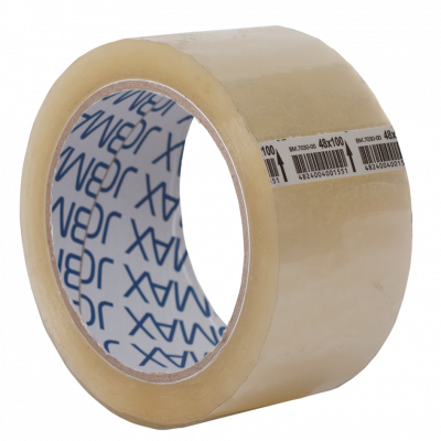 Клейка стрічка пак. 48мм x 100ярдів х 40мкм, прозора, JOBMAX Клейка стрічка пак. 48мм x 100ярдів х 40мкм, прозора, JOBMAX