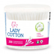 Ватні палички Lady Cotton в банку 200 штук