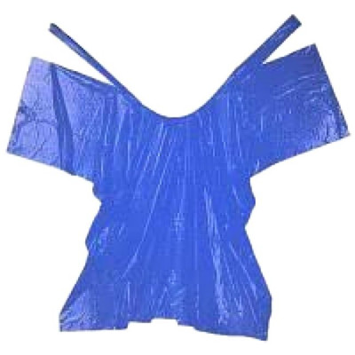 Пеньюар поліетіленовий синій для перукарських робіт PМ 0,9х1,6 м 10 штук Пеньюар поліетіленовий синій для перукарських робіт PМ 0,9х1,6 м 10 штук