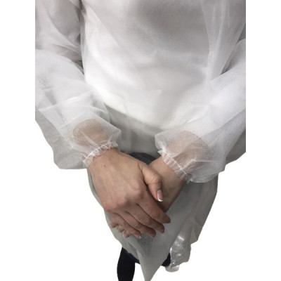 Халат COMFORT+ на кнопках L/XL білий Халат COMFORT+ на кнопках L/XL білий