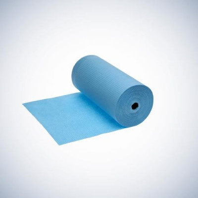 Фартух нагрудний в рулоні 09001-BL блакитний 80 штук Фартух нагрудний в рулоні 09001-BL блакитний 80 штук