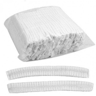 Шапочка на подвійній резинці зі спанбонду PPM біла 100 штук Шапочка на подвійній резинці зі спанбонду PPM біла 100 штук