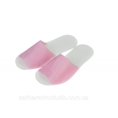 Тапочки одноразові Panni Mlada для готелей саун та салонів краси рожеві 36-40р 1пара Тапочки одноразові Panni Mlada для готелей саун та салонів краси рожеві 36-40р 1пара