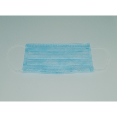 Маска медична тришарова на резинках нестерильна 100 штук Маска медична тришарова на резинках нестерильна 100 штук