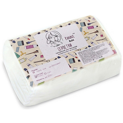 Серветки в упаковці зі спанлейсу Panni Mlada 20х30 см 100 штук Серветки в упаковці зі спанлейсу Panni Mlada 20х30 см 100 штук