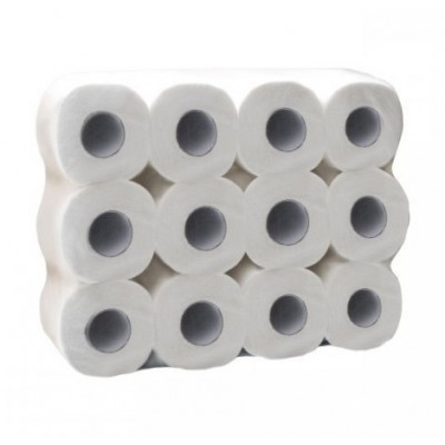 Папір туалетний целюлозний 2-шаровий 14 м 117 відривів 24 рулони Папір туалетний целюлозний 2-шаровий 14 м 117 відривів 24 рулони