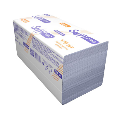 Полотенца бумажные целлюлозные Basic фиолетовые V-сложения 1-слойные 230х210 мм 170 штук Полотенца бумажные целлюлозные Basic фиолетовые V-сложения 1-слойные 230х210 мм 170 штук