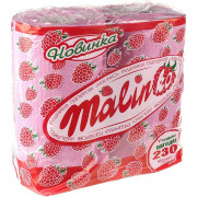 Рушники паперові макулатурні в рулоні рожеві Малінко 2 штук