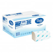 Паперові рушники целюлозні двошарові V-складання Premium Р123 160 аркушів