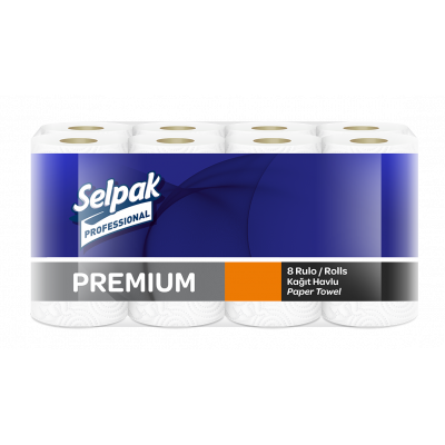 Рушник Selpak Pro Premium целюлозний тришаровий 8 рулонів у пачці Рушник Selpak Pro Premium целюлозний тришаровий 8 рулонів у пачці