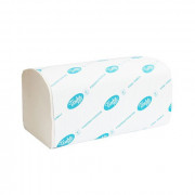 Полотенца в пач.BASIC белые цел.2-слой. V-стекл. 22,5х22,5см 3200л (20 нач/ящ) Тиша бумага