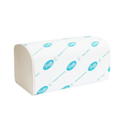 Рушники в пач.BASIC білі цел.2-шар. V-скл. 22,5х22,5см 3200л (20 пач/ящ) Тіша папір Рушники в пач.BASIC білі цел.2-шар. V-скл. 22,5х22,5см 3200л (20 пач/ящ) Тіша папір