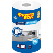 Рушники паперові целюлозні 2-шарові 38 м 300 аркушів 1 рулон