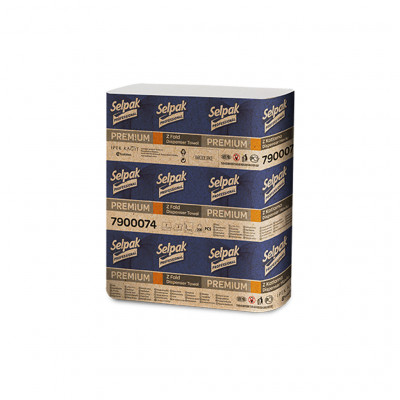 Рушники паперові целюлозні 2-шарові Z-складання Selpak Pro Premium 21,5х24 см 200 аркушів Рушники паперові целюлозні 2-шарові Z-складання Selpak Pro Premium 21,5х24 см 200 аркушів