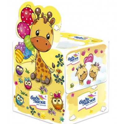 Серветки косметичні куб 20х20 білі 2-ш V-скл 150 шт Жираф Серветки косметичні куб 20х20 білі 2-ш V-скл 150 шт Жираф