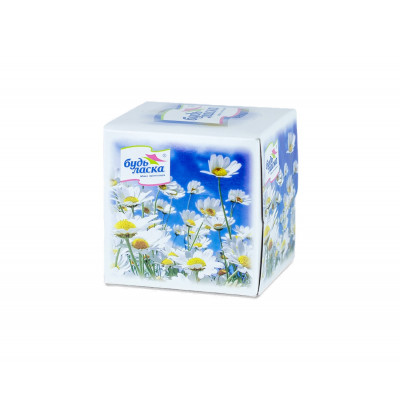Косметические салфетки Ромашка куб 20х20 белые 2-слоя V-сложение 80 штук Косметические салфетки Ромашка куб 20х20 белые 2-слоя V-сложение 80 штук