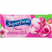 Серветка волога Flower Superfresh 15 штук