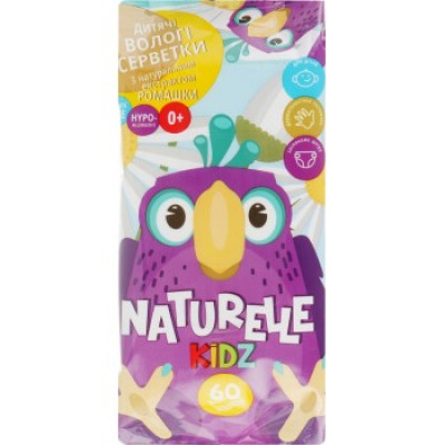 Салфетка влажная 60 штук Naturelle kidz ромашка Салфетка влажная 60 штук Naturelle kidz ромашка