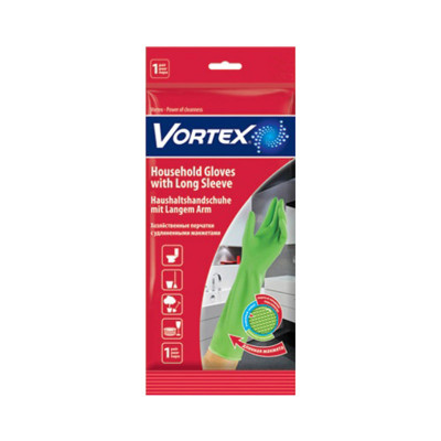 Хозяйственные перчатки с удлиненными манжетами Vortex М Хозяйственные перчатки с удлиненными манжетами Vortex М