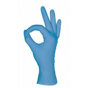 Рукавички Mediok BS нітрилові оглядові блакитні неопудрені розмір L 50 пар