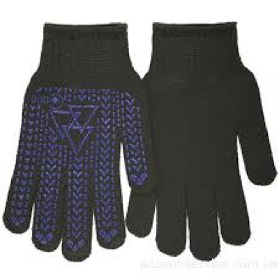 Рукавички трикотажні з ПВХ 10 чорні надміцні 80 гр Рукавички трикотажні з ПВХ 10 чорні надміцні 80 гр