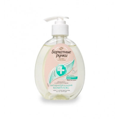 Крем-мыло Бархатные ручки Антибактериальный комплекс 230 мл Крем-мыло Бархатные ручки Антибактериальный комплекс 230 мл