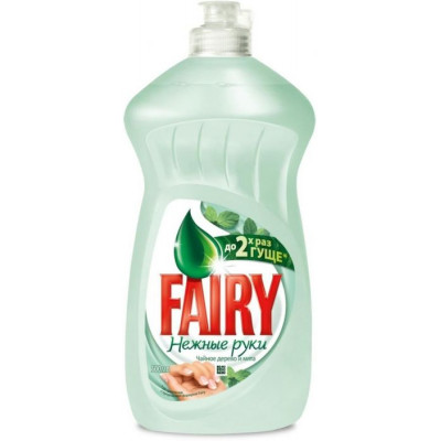 Засіб для миття посуду FAIRY Ніжні руки Чайне дерево та м'ята 500 мл Засіб для миття посуду FAIRY Ніжні руки Чайне дерево та м'ята 500 мл