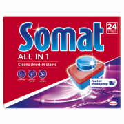 Таблетки для миття посуду Somat All in one 24+24