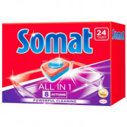Таблетки для миття посуду Somat All in one 24 штуки