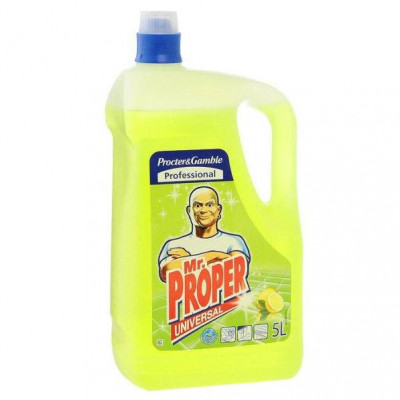Універсальний миючий засіб для твердих поверхонь Mr. Proper Лимон Universal 5 літрів Універсальний миючий засіб для твердих поверхонь Mr. Proper Лимон Universal 5 літрів