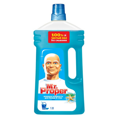 Миюча рідина для підлоги і стін MR PROPER Океан 1 літр Миюча рідина для підлоги і стін MR PROPER Океан 1 літр