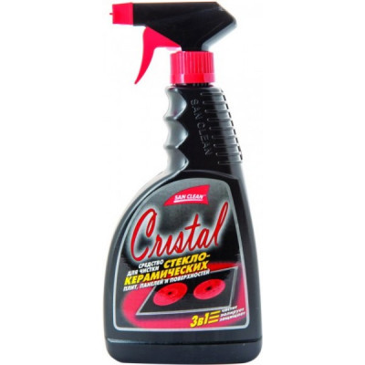 Чистящее средство для стеклокерамических поверхностей Кристалл с распылителем 500 мл Чистящее средство для стеклокерамических поверхностей Кристалл с распылителем 500 мл