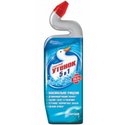 Туалетный утенок 5 в 1 Морская свежесть (900 миллилитров) Туалетный утенок 5 в 1 Морская свежесть (900 миллилитров)