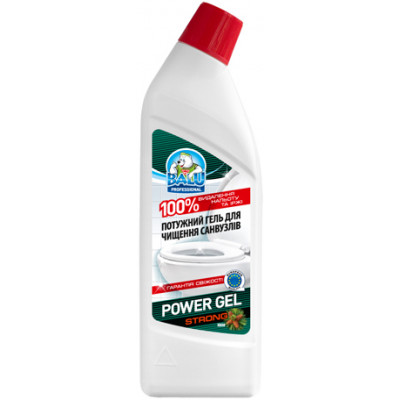 Гель для чистки санузлов Balu Power Gel Strong Хвоя 1 л Гель для чистки санузлов Balu Power Gel Strong Хвоя 1 л