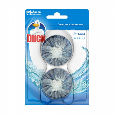 Таблетка для зливного бачка Duck Морський 2х50 грамів Таблетка для зливного бачка Duck Морський 2х50 грамів