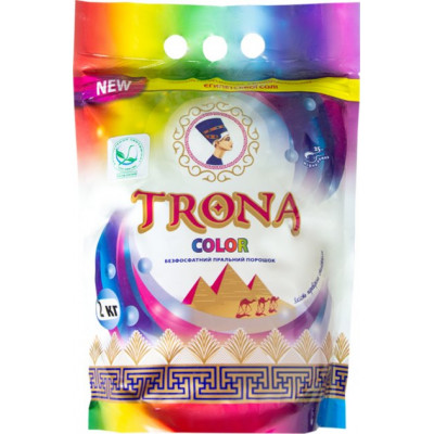 Порошок пральний безфосфатний TRONA Color 2 кг Порошок пральний безфосфатний TRONA Color 2 кг