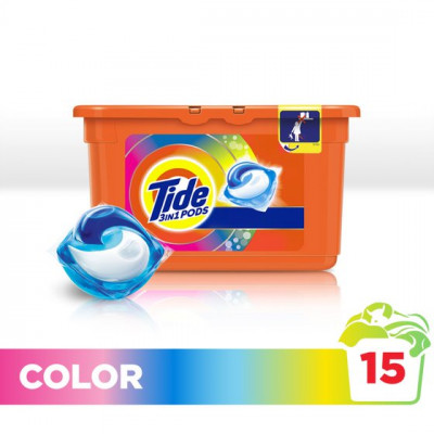 Капсулы для стирки Tide Color 15х24.8 грамм Капсулы для стирки Tide Color 15х24.8 грамм