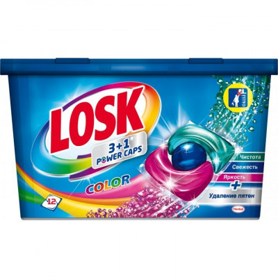 Трио капсулы для стирки Losk Color 12 штук Трио капсулы для стирки Losk Color 12 штук