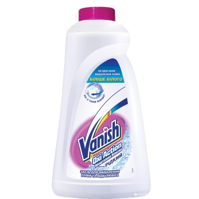 Рідкий засіб для виведення плям Vanish для білих тканин 1 літр Рідкий засіб для виведення плям Vanish для білих тканин 1 літр