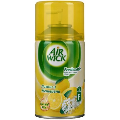 Автоматичний освіжувач Air Wick Лимон і женьшень змінний балон 250 мілілітрів Автоматичний освіжувач Air Wick Лимон і женьшень змінний балон 250 мілілітрів