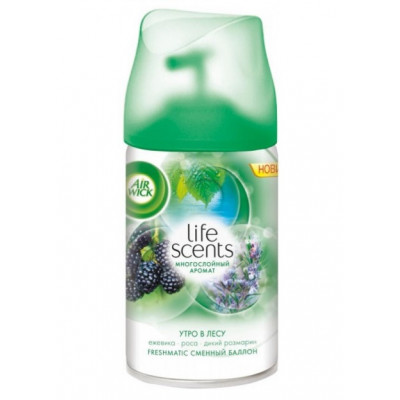 Сменный баллон для автоматического освежителя воздуха Air Wick Freshmatic Лесная ягода 250 мл Сменный баллон для автоматического освежителя воздуха Air Wick Freshmatic Лесная ягода 250 мл