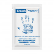 Засіб для дезінфекції рук гельовийTouch Protect 2 мл в саше ...