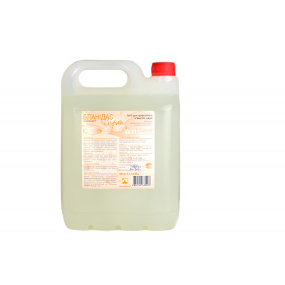 Жидкое мыло Бланидас софт с дезинфицирующим эффектом для рук и кожи 5л Жидкое мыло Бланидас софт с дезинфицирующим эффектом для рук и кожи 5л