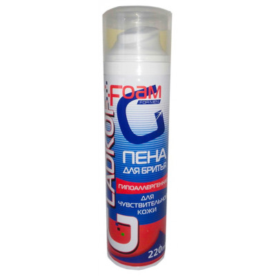 Пена для бритья Gladkoff Гипоаллергенная 220 миллилитров Пена для бритья Gladkoff Гипоаллергенная 220 миллилитров