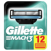 Сменные картриджи для бритья Gillette Mach 3 (12 штук)