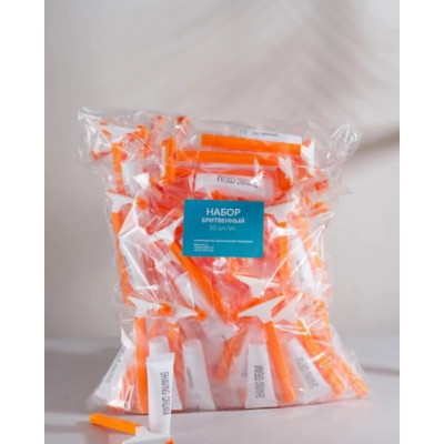 Набор для бритья (бритваВІС+крем для бритья 3 гр в индивидуальной упаковке) 50 штук Набор для бритья (бритваВІС+крем для бритья 3 гр в индивидуальной упаковке) 50 штук