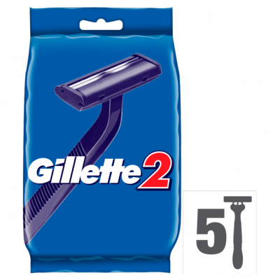 Станок одноразовий Gillette 2 (5 штук) Станок одноразовий Gillette 2 (5 штук)