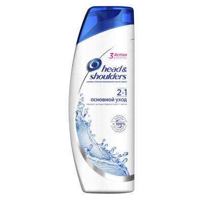Шампунь і бальзам-ополіскувач 2 в 1 проти лупи Head & Shoulders Основний догляд (400 мл) Шампунь і бальзам-ополіскувач 2 в 1 проти лупи Head & Shoulders Основний догляд (400 мл)