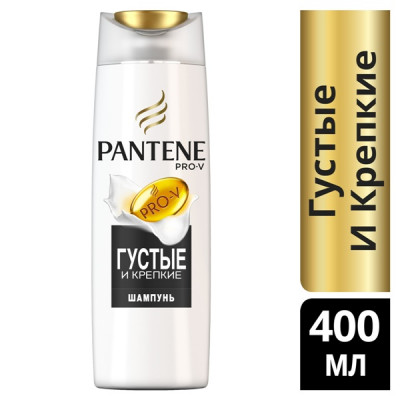 Шампунь для волос Pantene Pro-V Густые и крепкие (400 миллилитров) Шампунь для волос Pantene Pro-V Густые и крепкие (400 миллилитров)