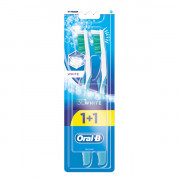 Зубна щітка Oral-B 3D White Відбілювання середня, 1 шт + 1 ш...